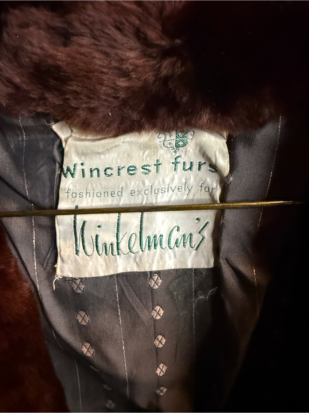 Vintage Brown Fur Jacket - Picture 5 of 5